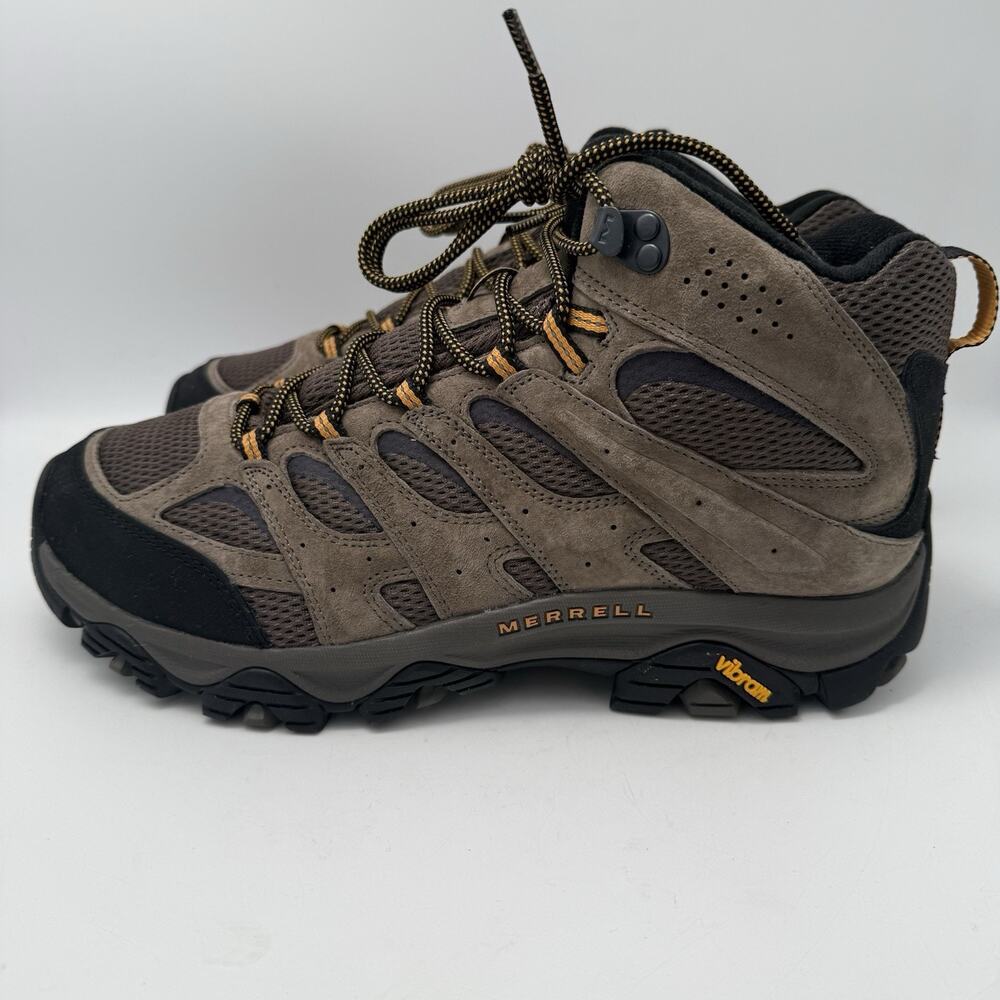 Merrell Moab 3 Mid Mens Rugged Hiking Boots Walnut Sz 11 Wide J035869 $150 MSRP - Picture 4 of 9